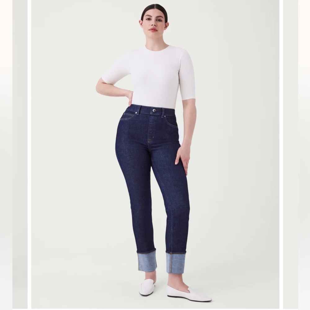 Spanx straight leg jeans